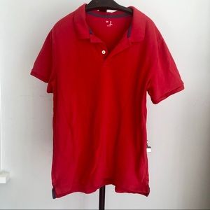 Gap polo shirt, red, 100% cotton, men’s large